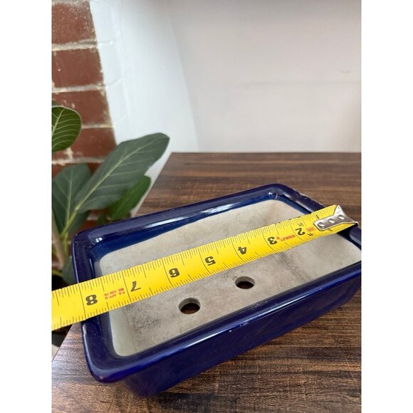 Rectangular Blue Ceramic Dish - Picture 4 of 10